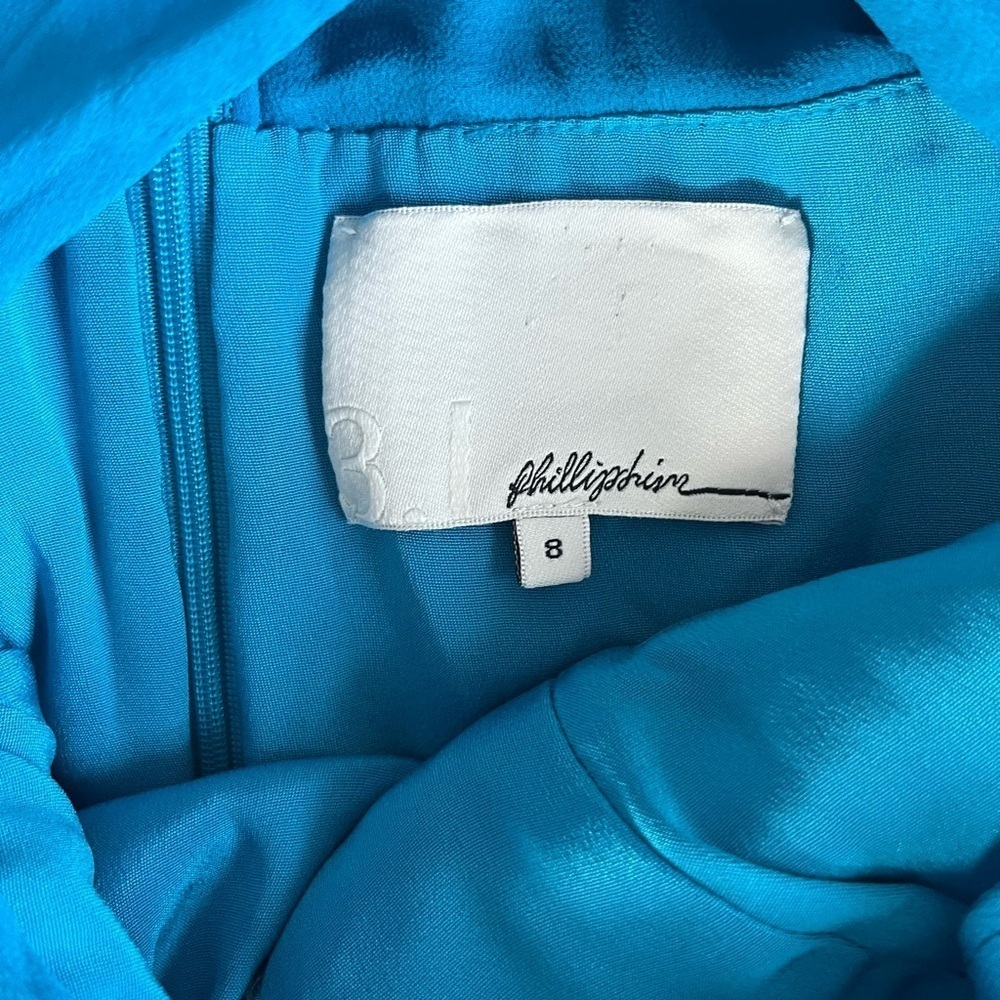 3.1 Phillip Lim Mesh and Silk blue cocktail dress size 8 - Picture 3 of 6